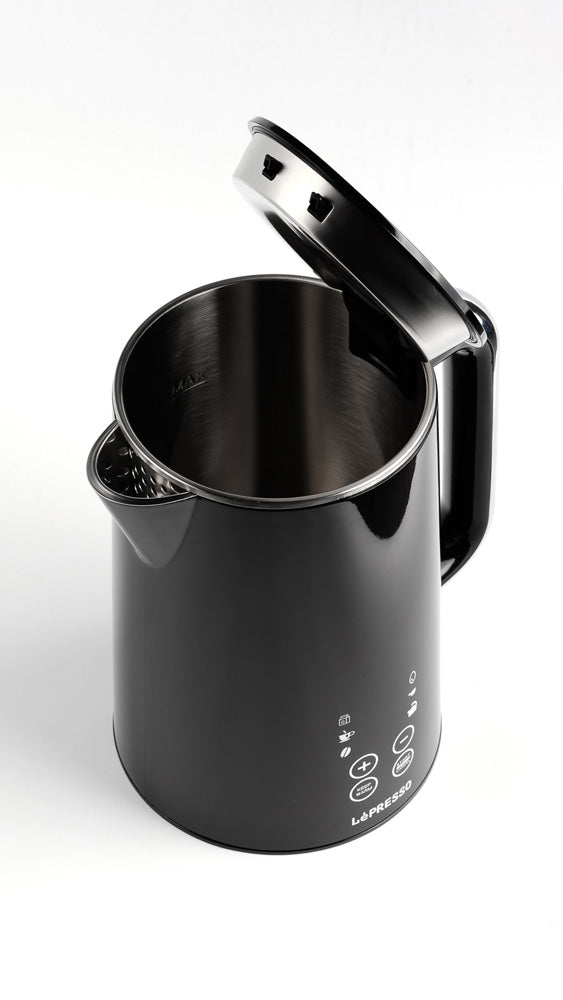 Smart Electric Kettle - LePresso 1.7L Double Wall Stainless Steel Touch Panel