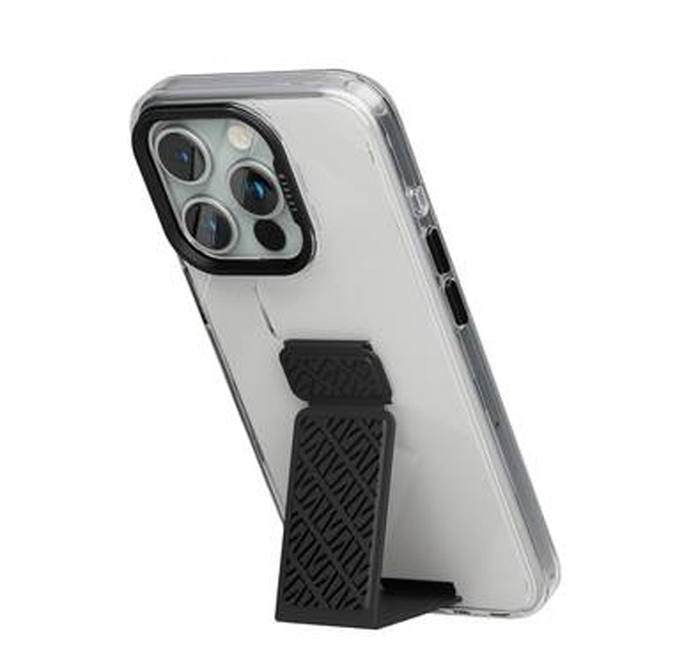 iPhone 15 Pro Max Case – Levelo Morphix Clara Grip | Shockproof, Leather Kickstand