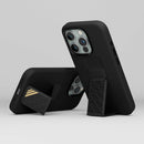 Levelo Morphix Silicone Case With Leather Grip for  iPhone 15 Pro Max