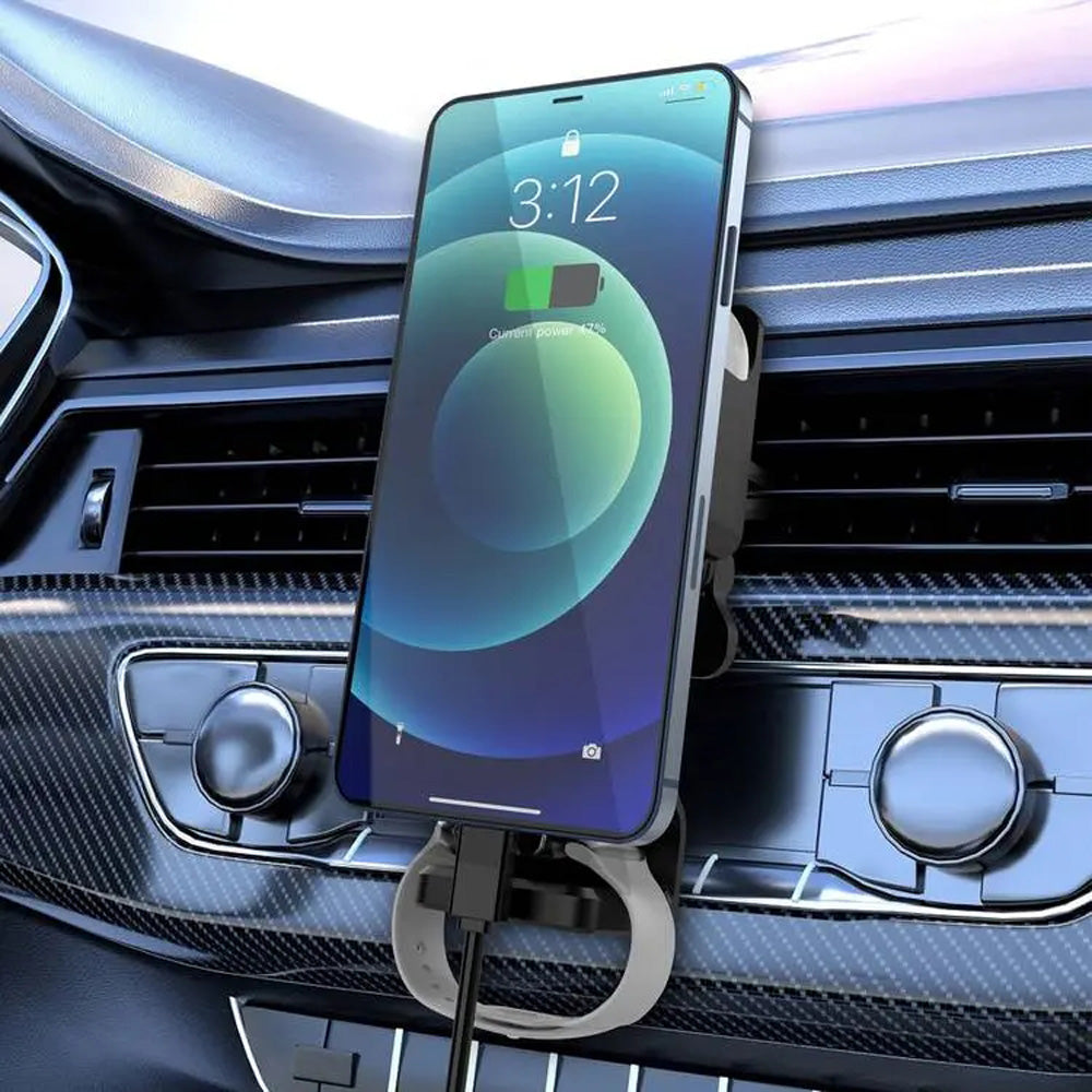 Wireless Car Charger - Levelo Aspen 3-in-1 Dual Mount Car Holder with MagSafe