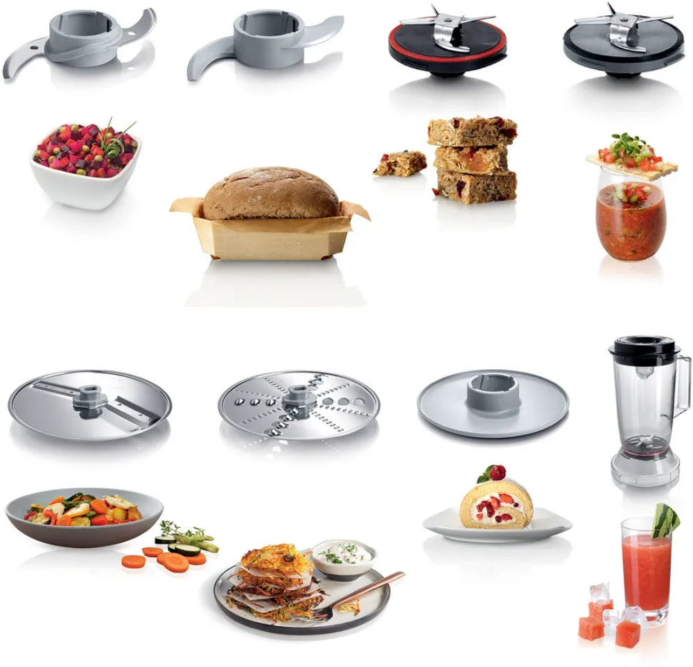 Bosch Food Processor – 800 Watt Electric Multi Purpose Processor With Stainless Steel Blades