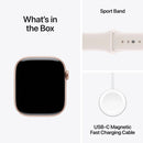 Apple Watch Series 11 GPS Aluminum ? Sport Band (42mm) S/M,Rose Gold / Light Blush