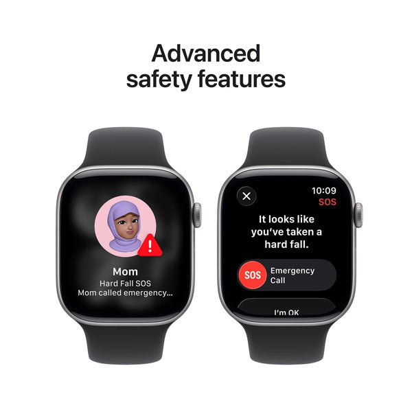 Apple Watch Series 11 GPS Smartwatch - Aluminum Case, Water Resistant, Fitness Tracker