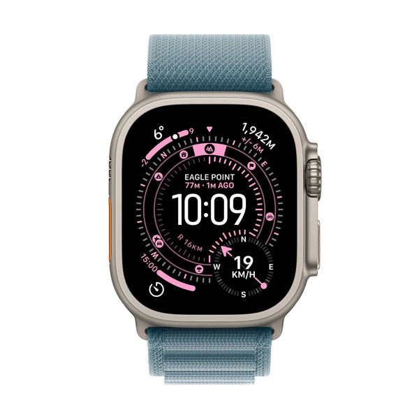 Apple Watch Ultra 3 GPS+Cellular Titanium – Alpine Loop Natural / Light Blue,M