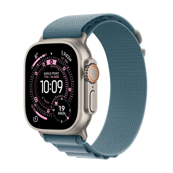 Apple Watch Ultra 3 GPS+Cellular Titanium – Alpine Loop Natural / Light Blue,L