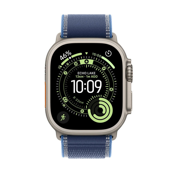 Apple Watch Ultra GPS Running Watch – Titanium Case, Trail Loop Strap, Long Battery Life