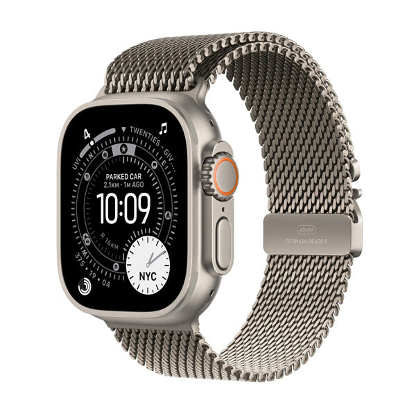 Apple Watch Ultra 3 GPS+Cellular Titanium ? Milanese Loop S,Natural