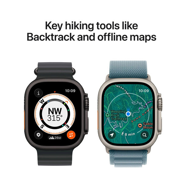 Apple Watch Ultra GPS Running Watch – Titanium Smartwatch With Dual Frequency GPS