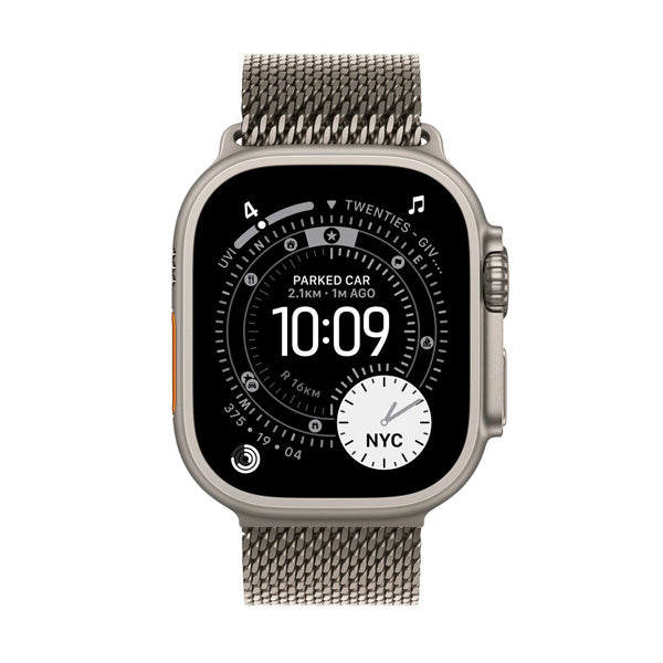 Apple Watch Ultra GPS Titanium Smartwatch – Milanese Loop, Long Battery Life