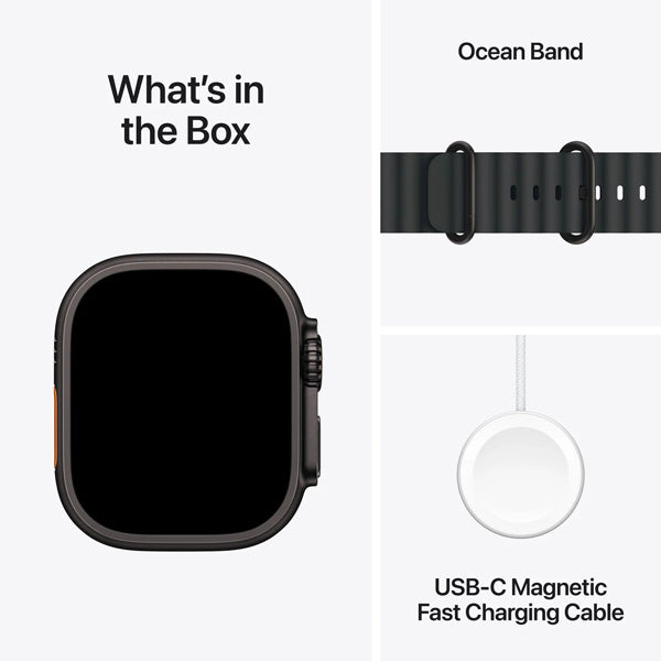 Apple Watch Ultra GPS Titanium Smartwatch – Running Fitness Tracker, Waterproof