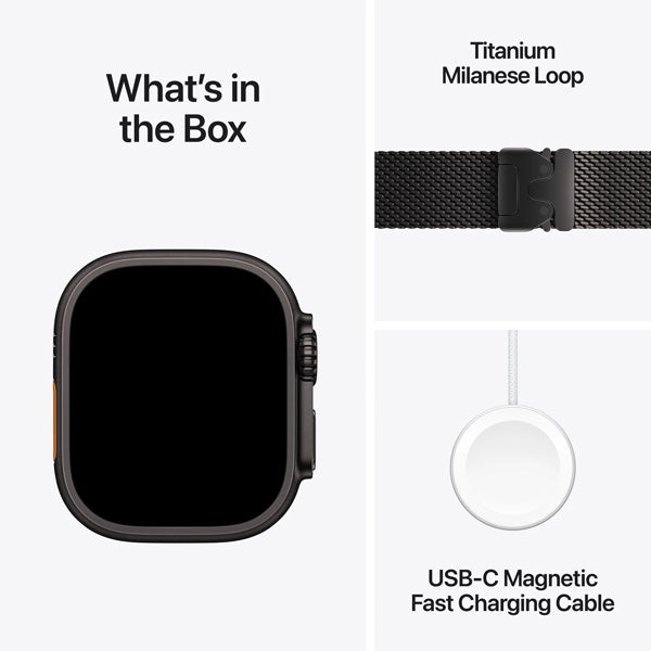 Apple Watch Ultra 3 – Titanium Smartwatch With GPS Cellular & Milanese Loop Strap