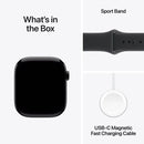 Apple Watch Series 11 GPS+Cellular Aluminum ? Sport Band (42mm) S/M,Jet Black / Black