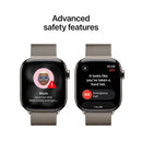 Apple Watch Series 11 GPS+Cellular Titanium ? Milanese Loop (42mm) Natural