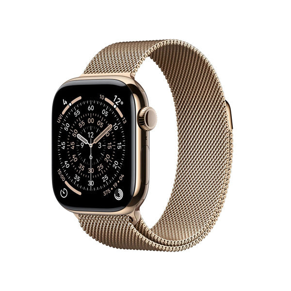Apple Watch Series 11 GPS Cellular Smartwatch - Titanium Case, Milanese Loop Band