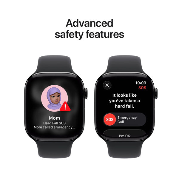 Apple Watch Series 11 GPS+Cellular Aluminum ? Sport Band (46mm) Jet Black / Black,M/L