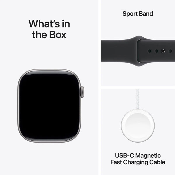 Apple Watch Series 11 GPS+Cellular Aluminum ? Sport Band (46mm) M/L,Space Gray / Black