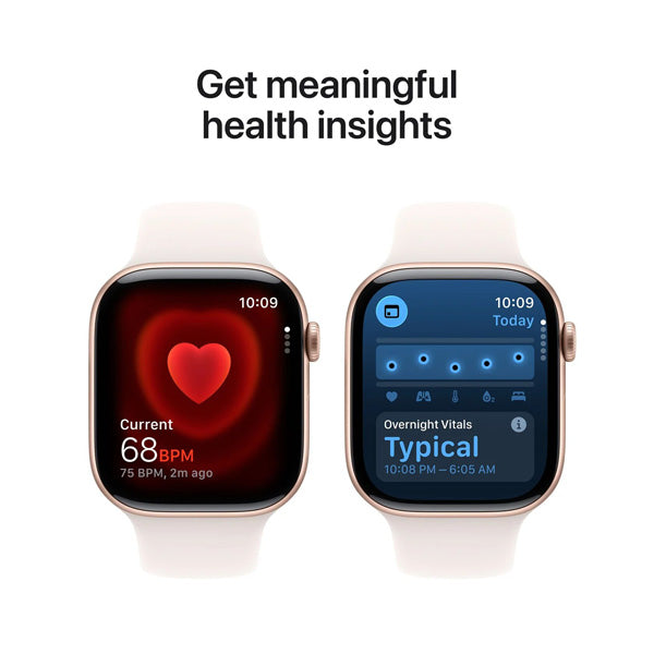 Apple Watch Series 11 GPS+Cellular Aluminum ? Sport Band (46mm) S/M,Rose Gold / Light Blush