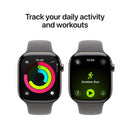 Apple Watch Series 11 GPS+Cellular Titanium ? Sport Band (46mm) Natural / Stone Gray,S/M