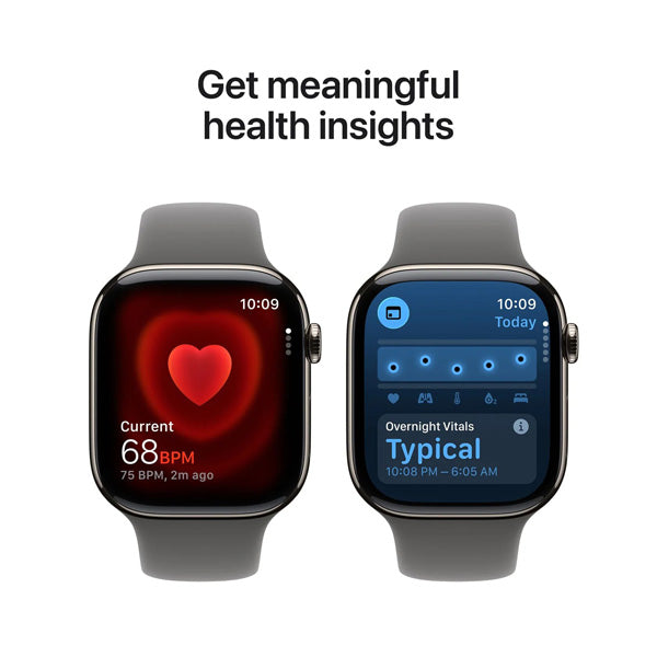 Apple Watch Series 11 GPS+Cellular Titanium ? Sport Band (46mm) Natural / Stone Gray,S/M