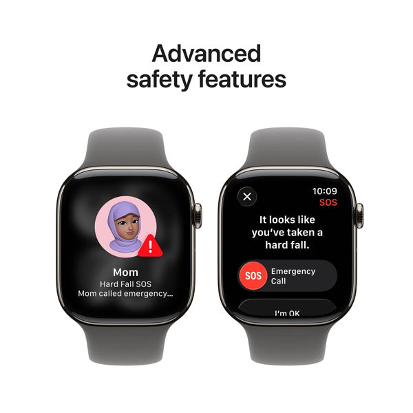 Apple Watch Series 11 GPS Cellular – Titanium Sport Band Smartwatch With Health Monitoring