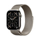 Apple Watch Series 11 GPS Cellular - Titanium Smartwatch With Milanese Loop Band