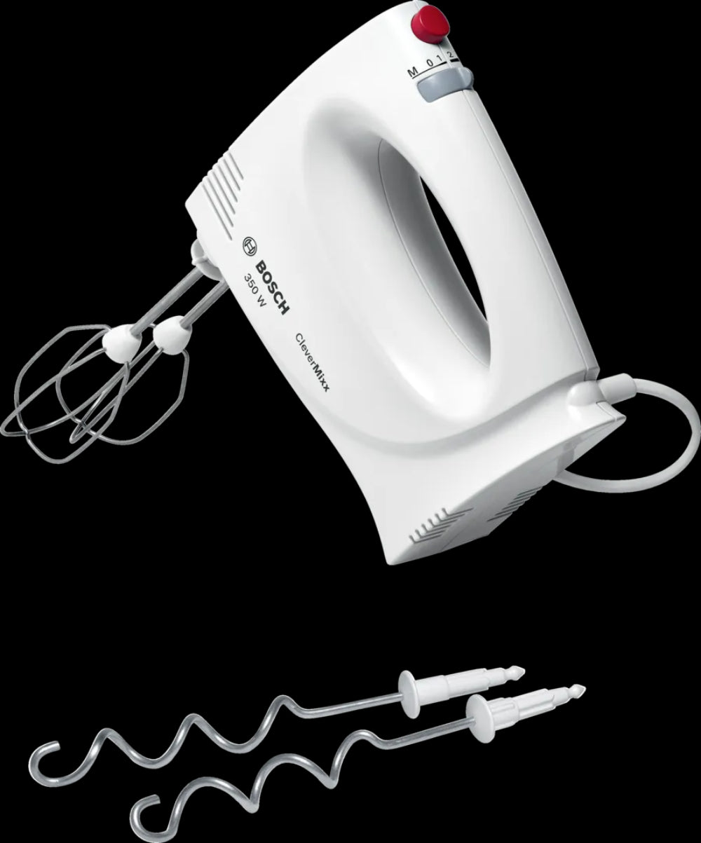 Hand Mixer 350W – Bosch Electric Kitchen Mixer Appliance With Stainless Steel Whisks