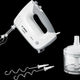 Hand Mixer 450W - Bosch Electric Mixer with Stainless Steel Whisks & Dough Hooks