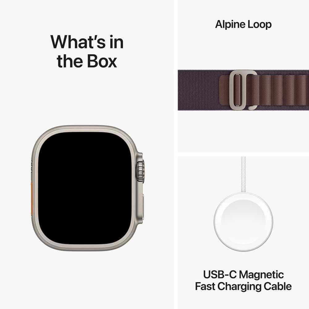 Apple Watch Ultra GPS Cellular 49mm Titanium Case – Rugged Smartwatch With Retina Display