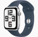 Apple Watch SE (2023) GPS Aluminum 44mm − Sport Band  MREE3  Silver - Storm Blue