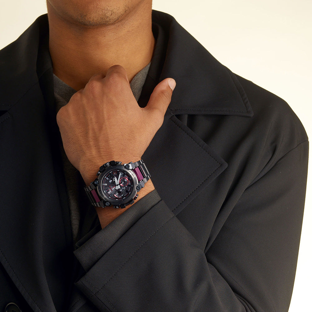 G-SHOCK MT-G Watch - Men's Shock Resistant Solar Powered Wristwatch | Bluetooth Connected