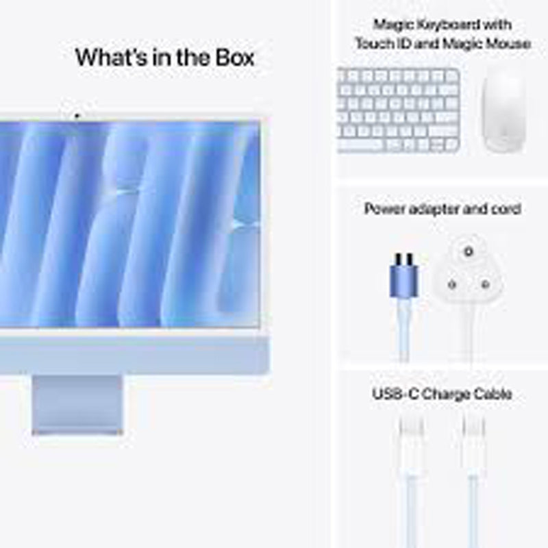 Apple iMac 24-inch (2024)  M4 with 8-Core CPU / 16GB RAM / 256GB SSD / 8-core GPU / macOS Sequoia