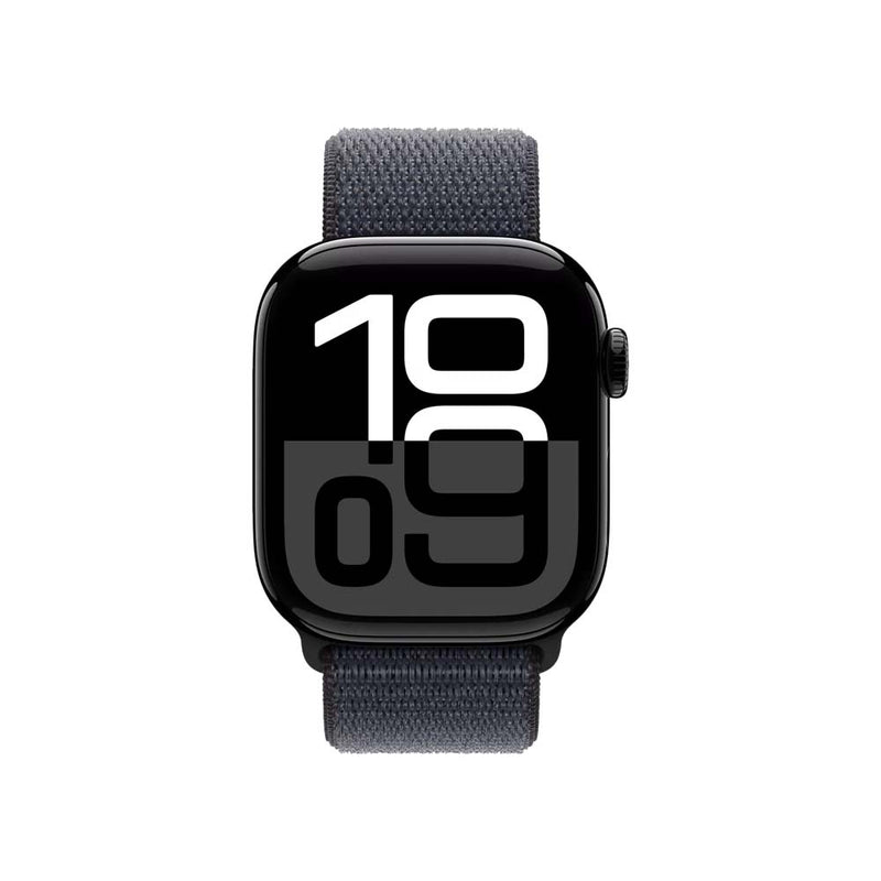 Apple Watch Series 10 GPS Aluminum Sport Loop (42mm) Jet Black / Ink