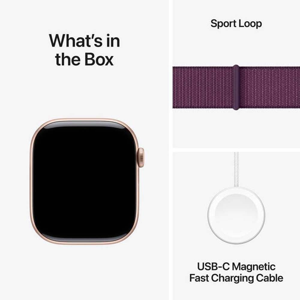 Apple Watch Series 10 GPS Smartwatch - Aluminum Case, Sport Loop Band, Rose Gold