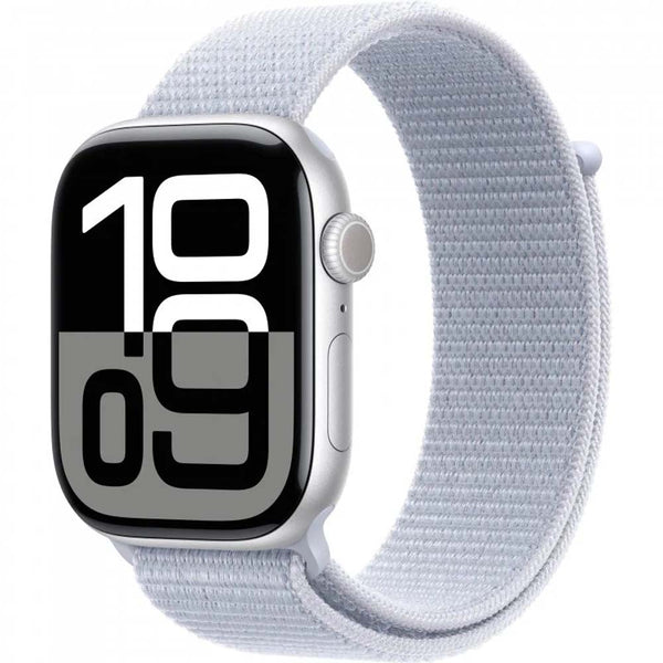 Apple Watch Series 10 GPS Aluminum Sport Loop (46mm) Silver / Blue Cloud