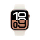 Apple Watch Series 10 GPS Aluminum Sport Band (46mm) Rose Gold / Starlight,M/L