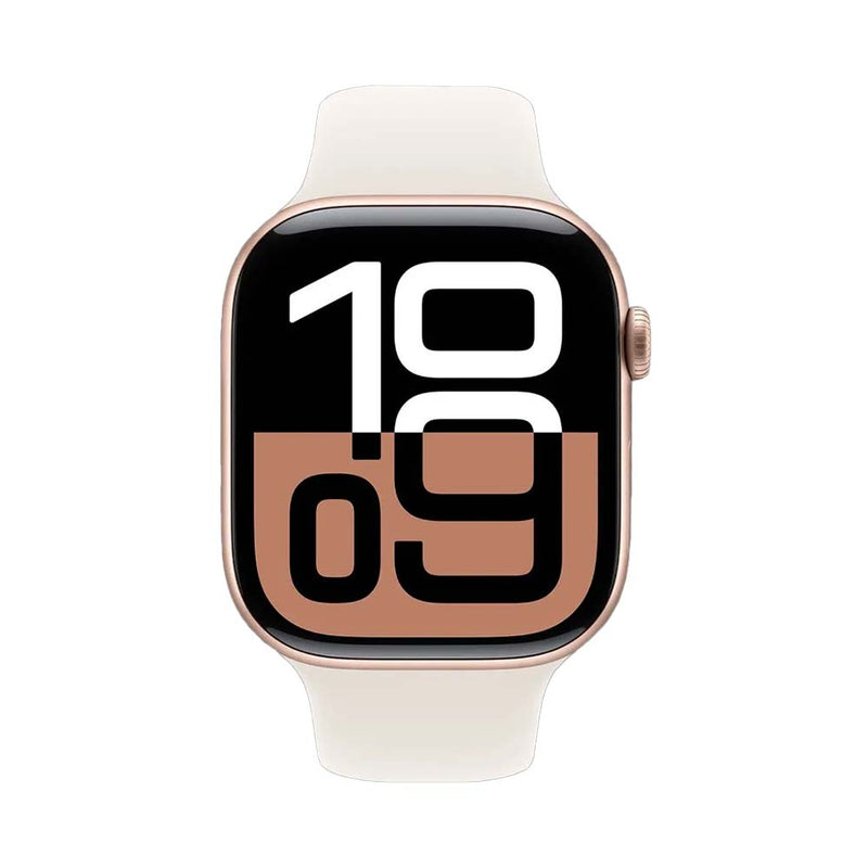 Apple Watch Series 10 GPS Aluminum Sport Band (46mm) S/M,Rose Gold / Starlight