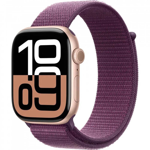 Apple Watch Series 10 GPS Aluminum Sport Loop (46mm) Rose Gold / Plum