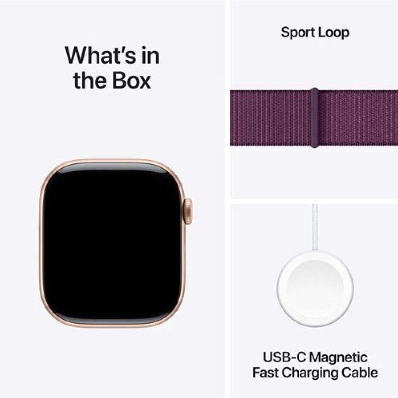 Apple Watch Series 10 GPS Aluminum Sport Loop (46mm) Rose Gold / Plum