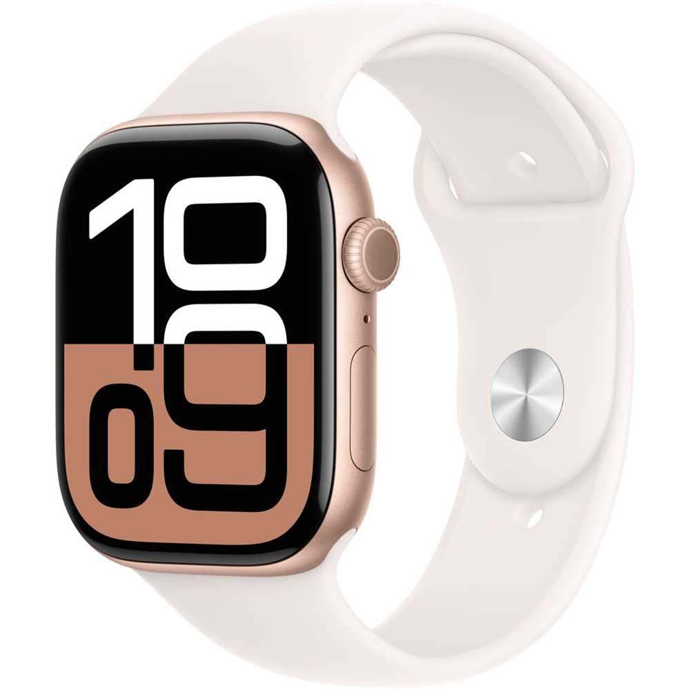 Apple Watch Series 10 GPS Smartwatch – 42mm Rose Gold Sport Band | Water Resistant Fitness Tracker