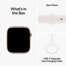 Apple Watch Series 10 GPS+Cellular Aluminum Sport Band (42mm) S/M,Rose Gold