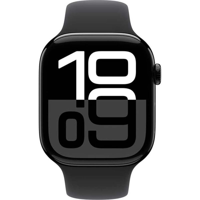 Apple Watch Series 10 GPS+Cellular Aluminum Sport Band (46mm) S/M,Jet Black