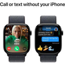 Apple Watch Series 10 GPS+Cellular Aluminum Sport Loop (46mm) Jet Black / Ink