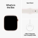 Apple Watch Series 10 GPS+Cellular Aluminum Sport Band (46mm) S/M,Rose Gold