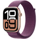 Apple Watch Series 10 GPS Smartwatch – Cellular, Rose Gold Plum Sport Loop Band