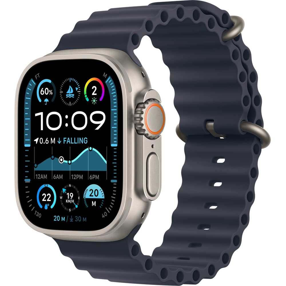 Apple Watch Ultra 2 GPS Sports Watch – Titanium Case, Ocean Band Strap, Water Resistant