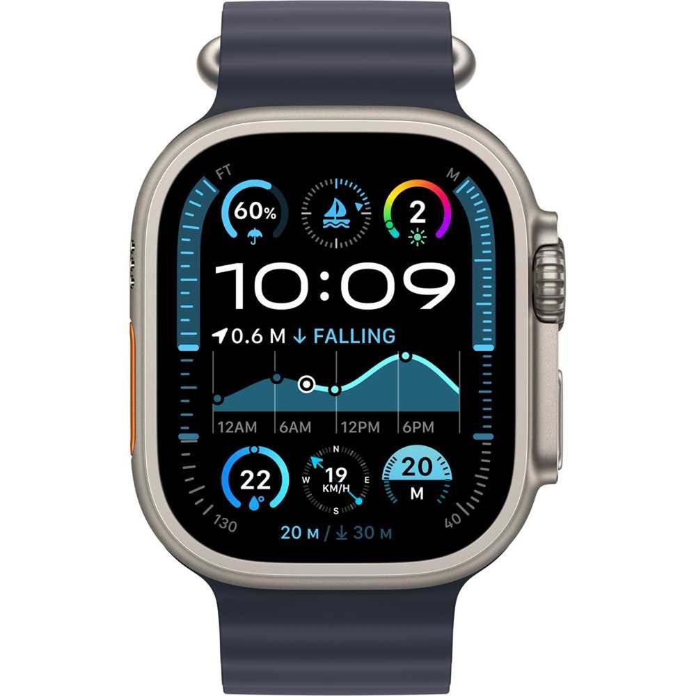 Apple Watch Ultra 2 GPS Sports Watch – Titanium Case, Ocean Band Strap, Water Resistant