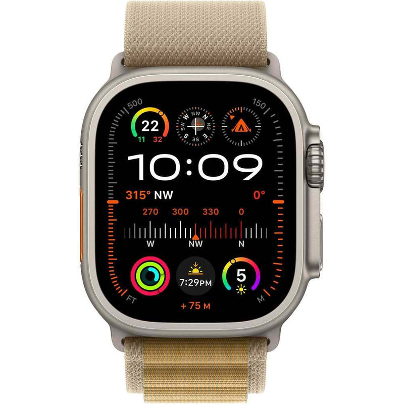 Apple Watch Ultra 2 (2024) GPS+Cellular Titanium – Alpine Loop Natural / Tan,M