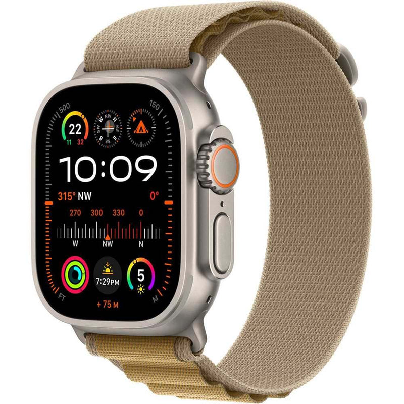 Apple Watch Ultra 2 (2024) GPS+Cellular Titanium – Alpine Loop Natural / Tan,M