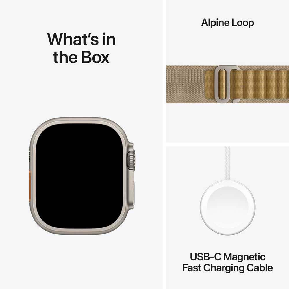 Apple Watch Ultra 2 – Titanium Case Sports Smartwatch with Dual-Frequency GPS & Advanced Health Tracking