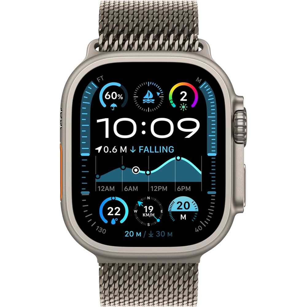 Apple Watch Ultra 2 – Titanium Case Sports Smartwatch | GPS Cellular Watch, Milanese Loop Strap